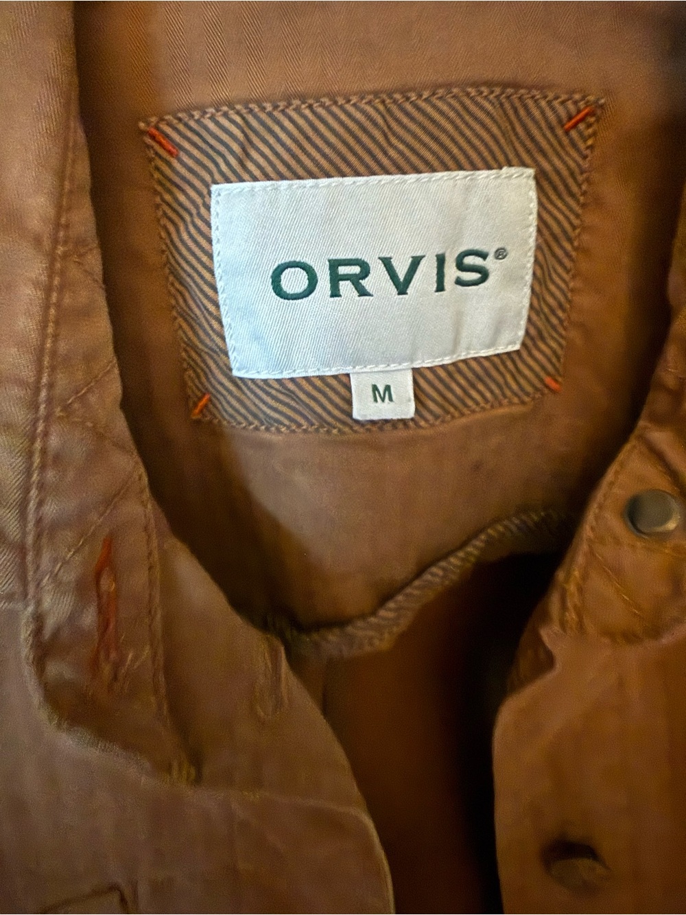 Orvis organic cotton blend utility chore jacket in a tan shade, M 2021 edition - Picture 5 of 12